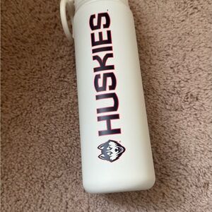 Huskies White Water Bottle